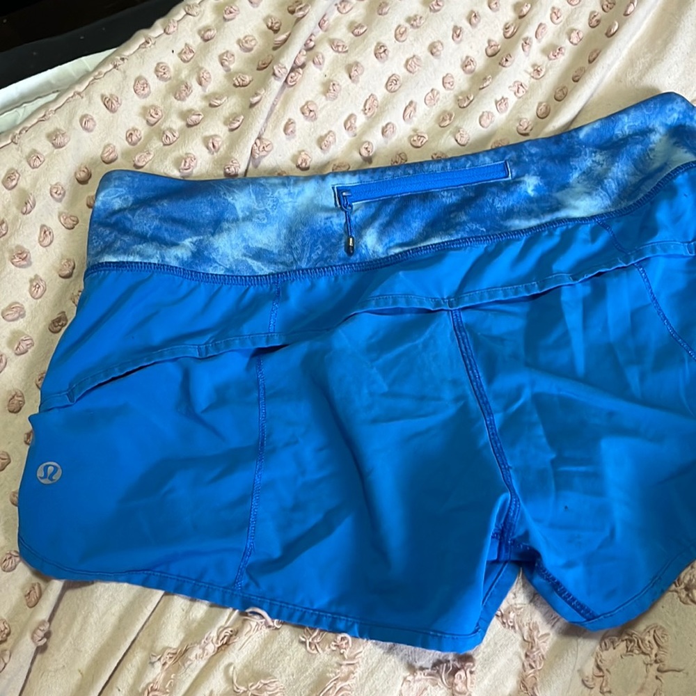 blue lululemon shorts!
